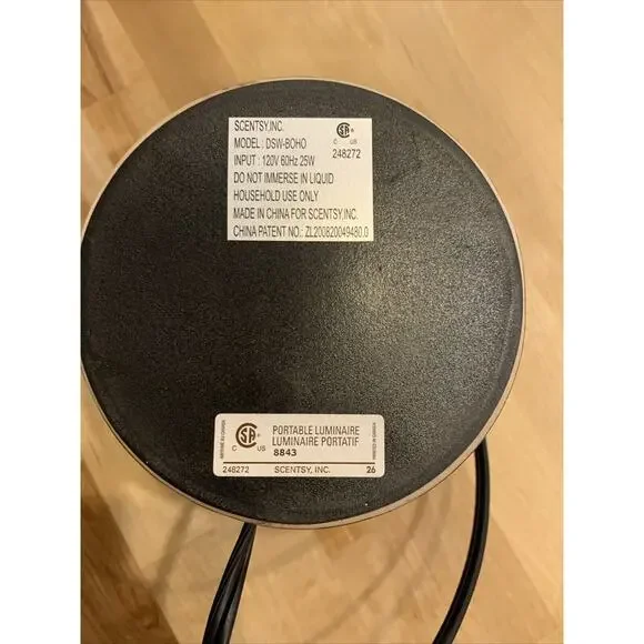 Boho Chic Full Size Scentsy Wax Warmer Bronze/ Brick Red Color Retired - Picture 6 of 10